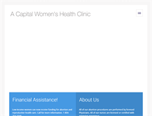Tablet Screenshot of capitalwomenshealth.com